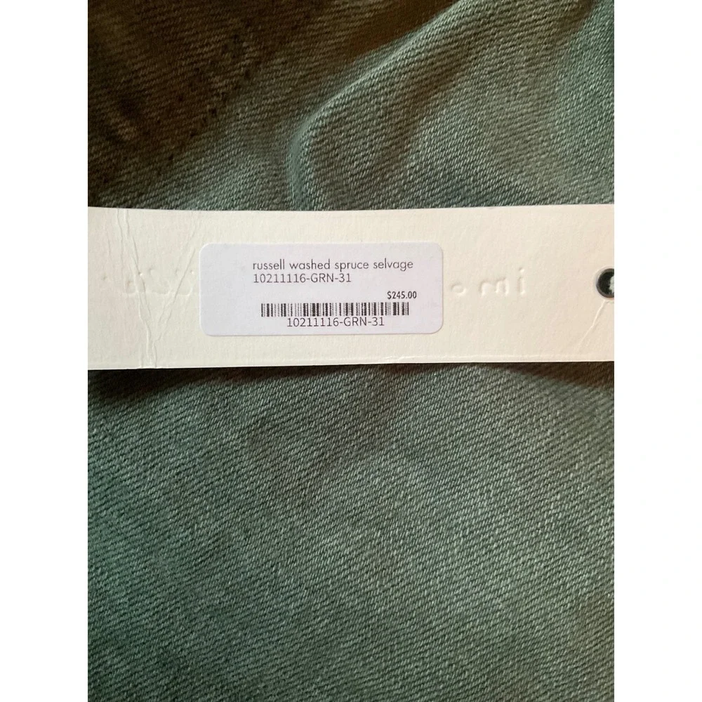 Imogene and Willie Russell Washed Spruce Selvage Jeans Size 31 New With Tags